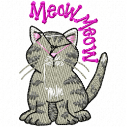 Cats Embroidery Design 1 Cats Embroidery Design 1